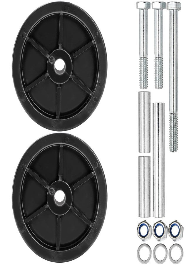 Lawei 2 Pack 6 Inch Boat Trailer Jack Wheels, Universal Black Plastic Caster Wheels for Boat RV Trailers and Caravans, Heavy Duty Travel Freight Wheel Replacement, 2000Lbs Capacity, Include Hardware - Image 3
