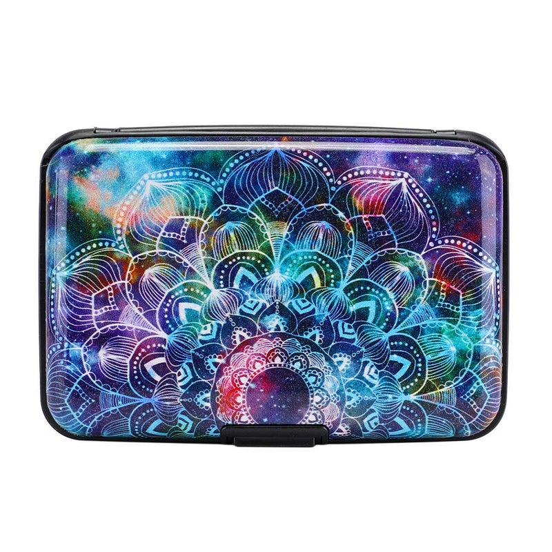ELFISH Mini RFID Aluminum Wallet Credit Cards Holder Business Card Case Metal ID Case for Men Women (Acolorful) - Image 4