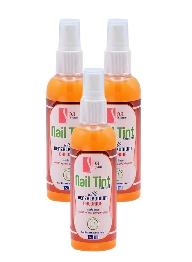 Spa System 3 Pieces Nail Tint With Benzalkonium Chloride 125ml - Image 1