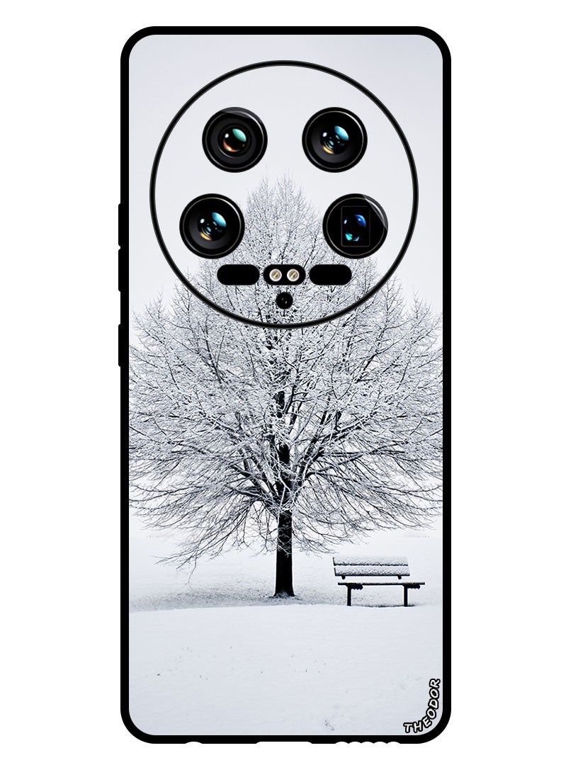 Theodor Protective Case Anti Scratch Shock Proof Bumper Cover For Xiaomi 14 Ultra bench_snow_winter - Image 1