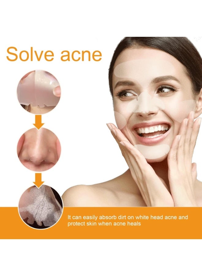 EELHOE 20PCS Hydrocolloid Acne Clearing Patches, Rapid Absorbing and Clearing Skin Care for Pimples and Blemishes, Safe for All Skin Types Includes Forehead Nose Chin and Cheek Patches - Image 4