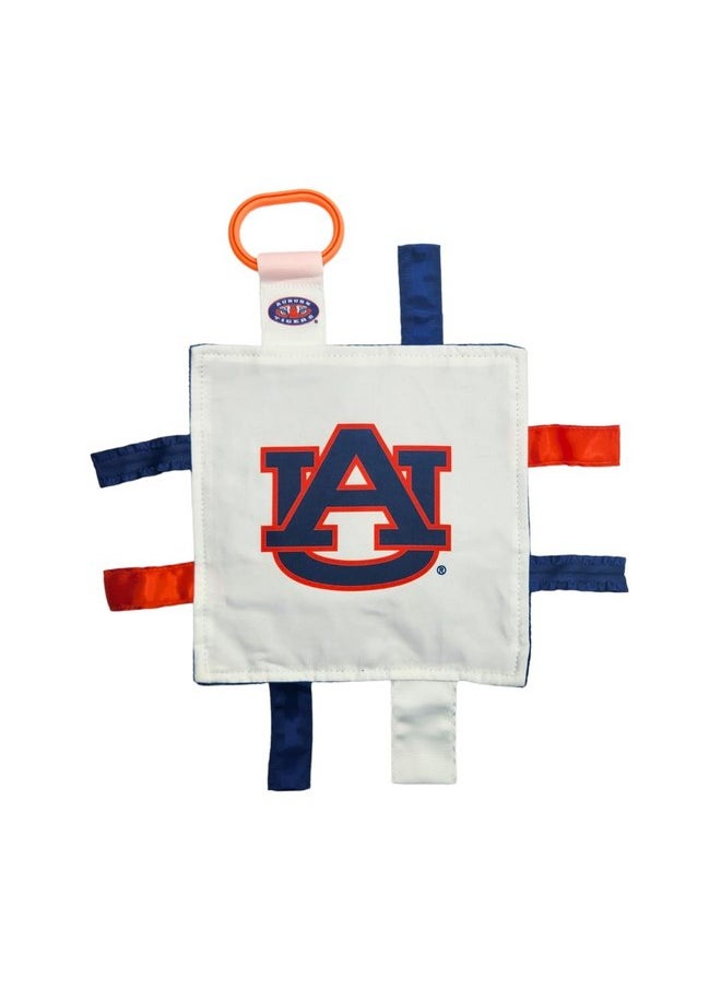 The Learning Lovey The Learning Lovey Auburn University Baby Tag Toy - College Football Basketball - Sensory Crinkle Toys - Soft & Safe - Ideal Stroller Toy - BPA Free w/Stroller Clip  - Image 1