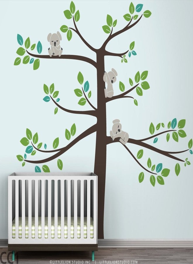 Asmi Collections PVC Wall Stickers Cute Koalas on a Tree - Image 1