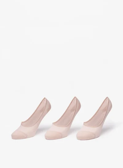 Celeste Women's Solid No Show Socks - Set of 3