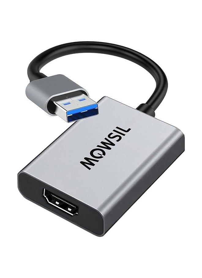 MOWSIL - USB to HDMI Adapter 4K @ 60Hz, Smallest USB to HDMI Adapter (Thunderbolt 4/3 Compatible), USB C HDMI for MacBook Pro/MacBook Air, iMac, iPad Pro/Air, Galaxy S8-S24, Pixelbook, Dell XPS - Image 1
