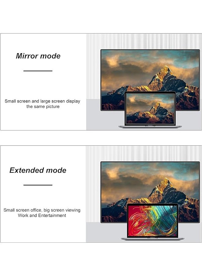 MOWSIL - USB to HDMI Adapter 4K @ 60Hz, Smallest USB to HDMI Adapter (Thunderbolt 4/3 Compatible), USB C HDMI for MacBook Pro/MacBook Air, iMac, iPad Pro/Air, Galaxy S8-S24, Pixelbook, Dell XPS - Image 1