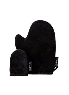 St. Moriz St Moriz Luxury Self Tanning Mitt  Face Mitt Duo Pack  Velvety Soft Double Sided Washable Self Tanner Applicator Gloves with Thumb For Even Self Tan Coverage  Streak Free Finish  Pack of 2 