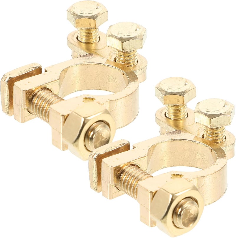 Vosarea 1pair Heavy Duty Car Battery Terminal Connectors Clips for Automotive Use Easy Installation for Secure Fastening Compatible Vehicles - Image 1