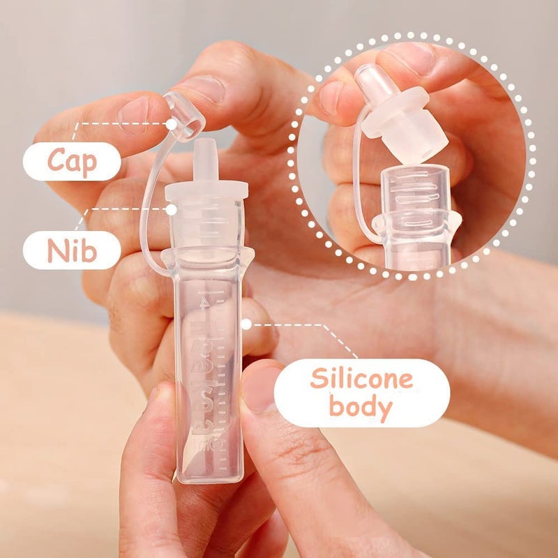 haakaa Colostrum Collector kit Colostrum Syringes for Breastmilk to Collect, Feed & Store, Ready-to-Use (0.1oz/4ml, 2 PK) - Image 5