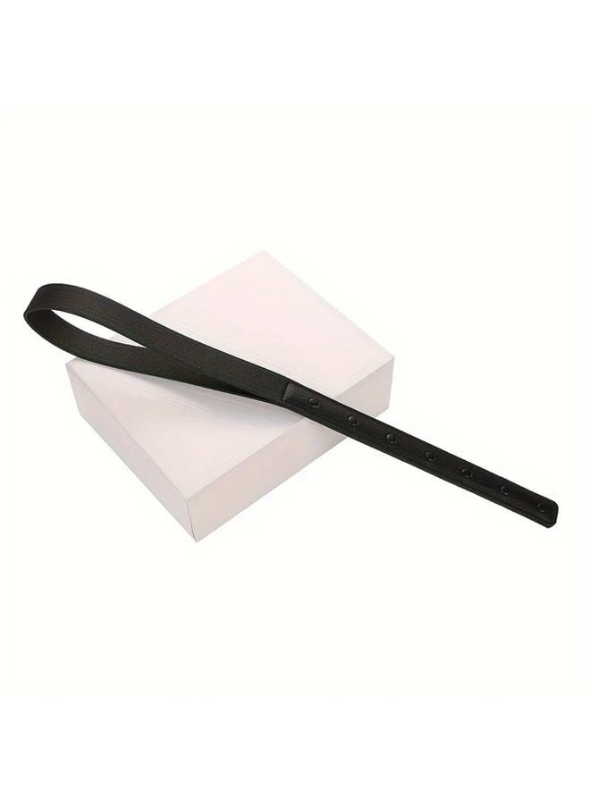 سوط الفروسية العالمي من جلد PU الأسود المتين - Image 5