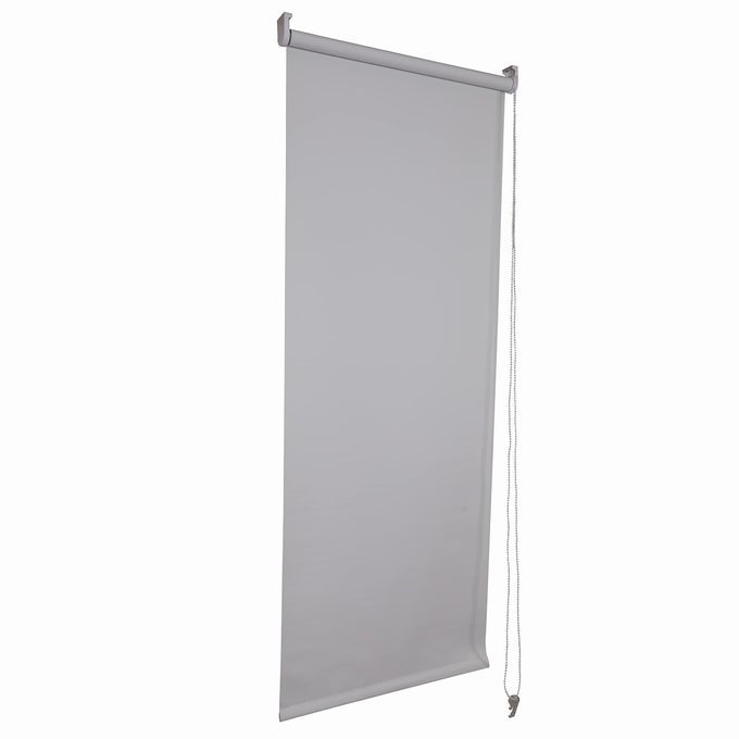 ROLLER BLINDS THERMAL BLACKOUT ROLLER BLIND EASY FIT CHILD SAFE TRIMMABLE UV PROTECTION HOME OFFICE WINDOW BLINDS GREY BLIND 120CM WIDE X 165CM DROP