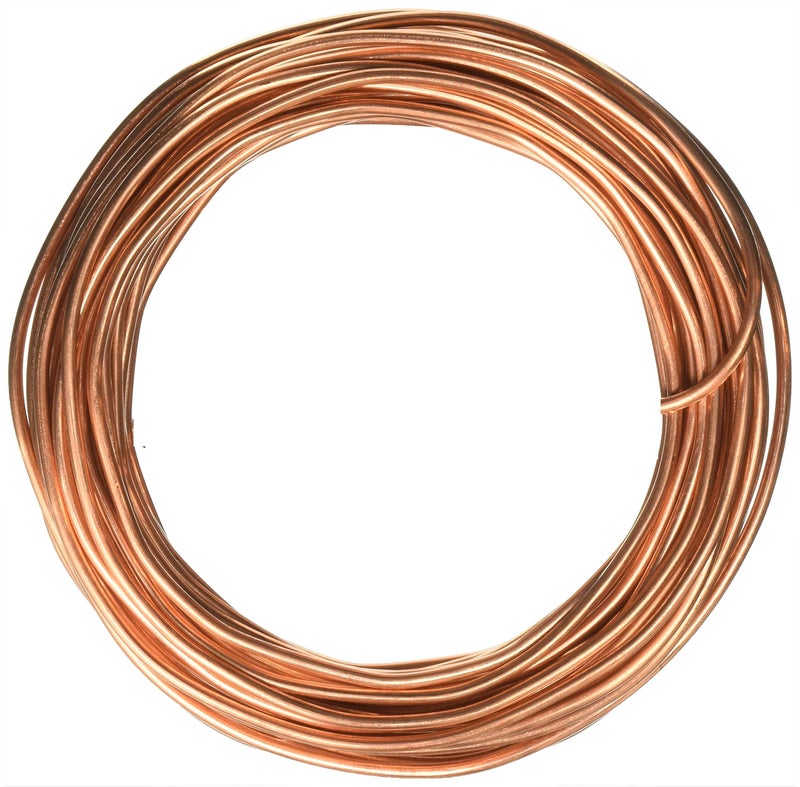 ART IFACT 1 Meter Bare Copper Wire - 8 Gauge (4.064 mm Diameter) - Dead Soft - 99.9% Pure Copper Wire - Without Enameled - DIY Jewellery & Artistic - Image 2