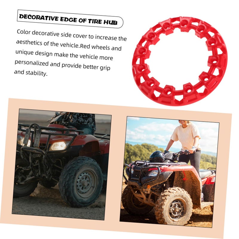 Zerodeko Automotive Wheel Hub Covers Rim Decoration Easy Installation Unique Design For Off Road Vehicles And Atvs Modern 20 30X20 30X1 70CM - Image 4