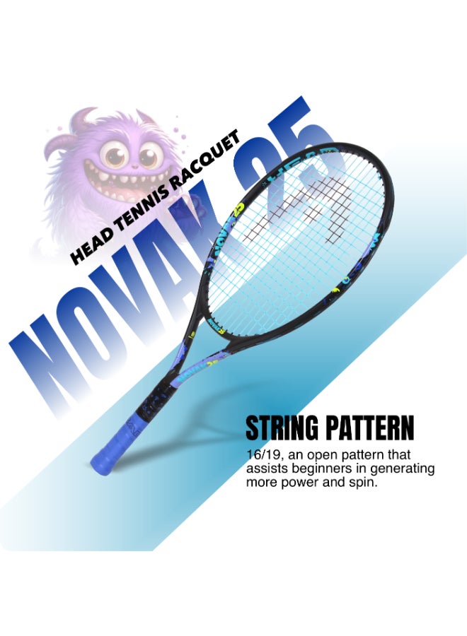 HEAD Novak 25 Tennis Racquet for Young Adults – Lightweight Junior Performance Tennis Racket Inspired by Novak Djokovic, Pre-Strung Frame with Power, Control and Comfort Grip for Developing Players - Premium tennis_racquets designed for performance, durability, and comfort - SEO Friendly Long Title - Image 4