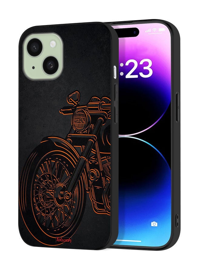 Tolwak Apple iPhone 15 Protective Case Cover Vintage Bike - Image 1