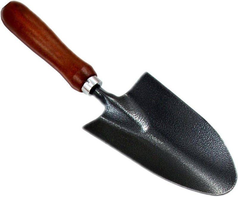 jojofuny Garden Tools Set Mini Shovel and Spade with Thickened Iron Blades Wooden Handle Planting Tool for Gardening Weeding and Transplanting 4pcs - Image 1