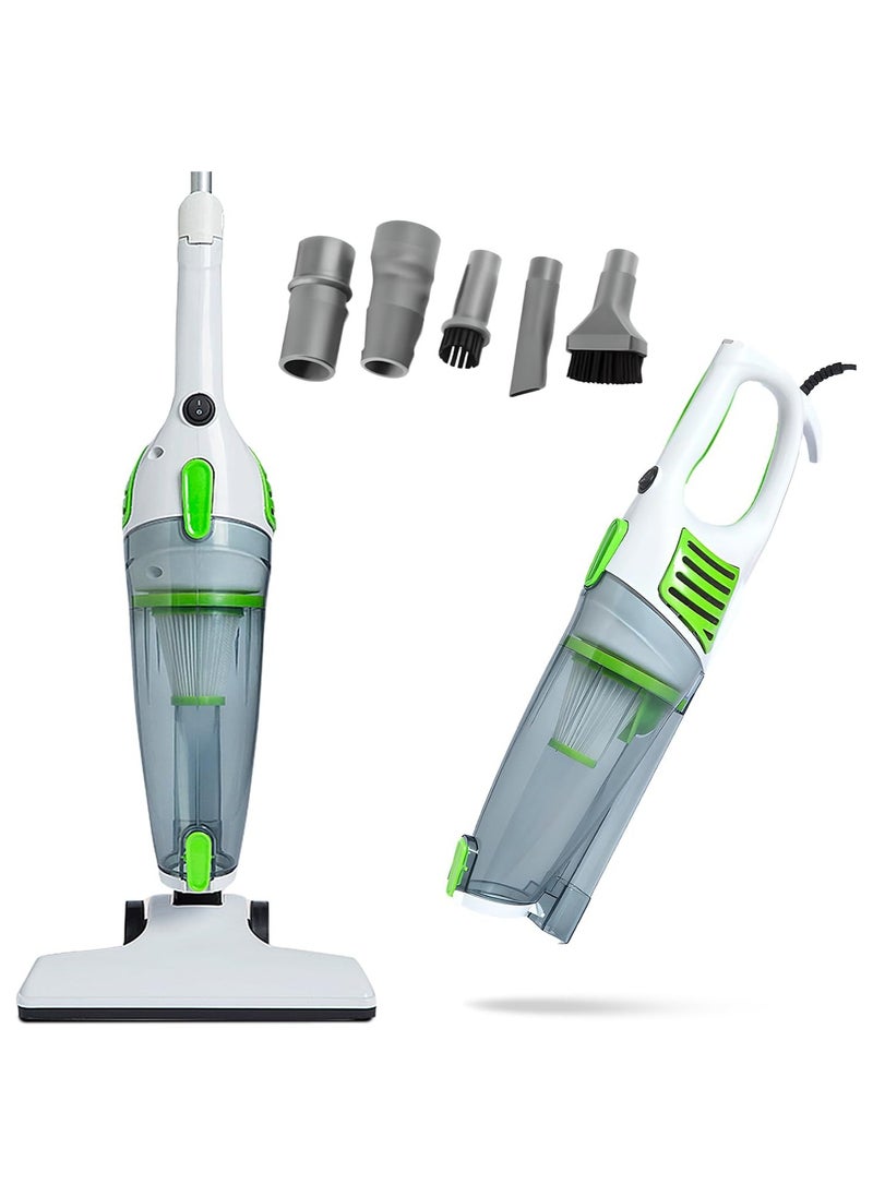Fah Home Handheld & Stick Vacuum Cleaner 2 in 1, 5M Long Cord Lightweight for Hardwood Floor, Excellent Central Filtration System for Car Home Kitchen Carpet and Pet Hair  - Image 1