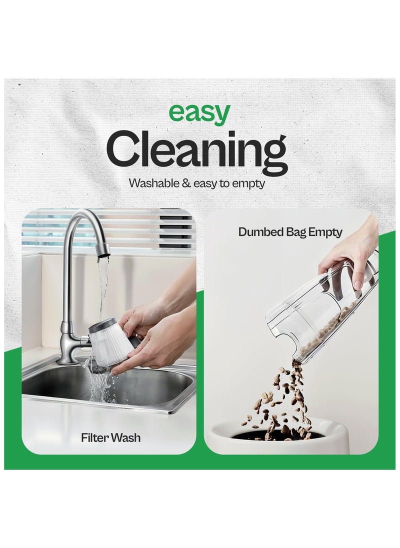 Fah Home Handheld & Stick Vacuum Cleaner 2 in 1, 5M Long Cord Lightweight for Hardwood Floor, Excellent Central Filtration System for Car Home Kitchen Carpet and Pet Hair  - Image 4