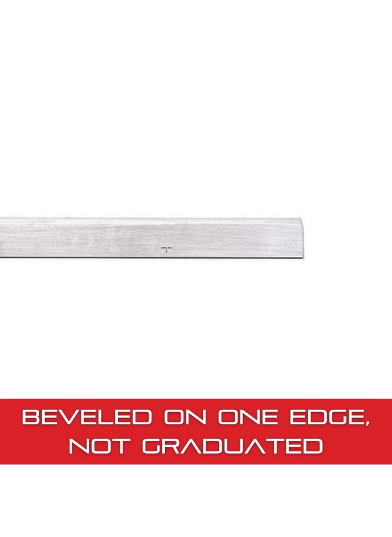 Starrett Starrett Steel Straight Edge with Bevel Edge Not Graduated  36 900mm Length 732 55mm Thickness 21332 60mm Width  - Image 3