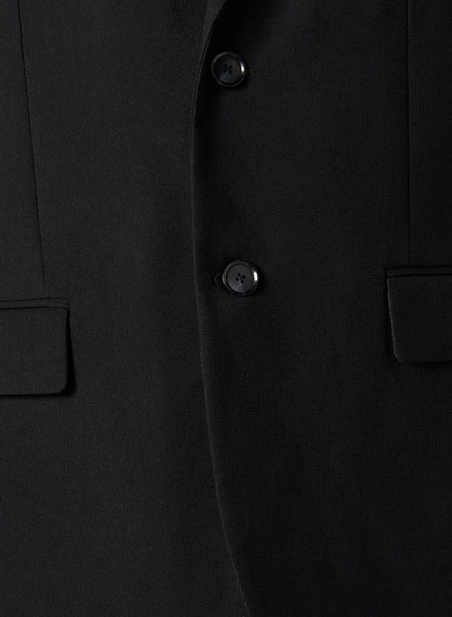 Splash FAV BLACK Men Regular Fit Notch Lapel Blazer for Men | Best Price UAE