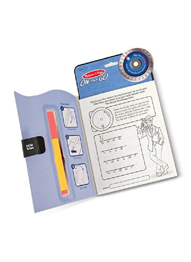Melissa & Doug - On The Go Spy Mystery Secret Decoder Book With Decoder Wheel And Magicreveal Pen - Image 1