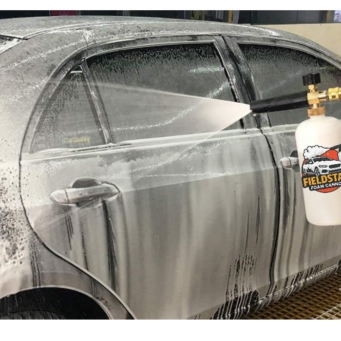 Fieldstar Plastic Adjustable Foam Cannon 1 Liter Bottle Snow Foam Lance, Brass Thread with 1/4" Quick Connector Foam Blaster for Pressure Gun (Compatible with JPT, STARQ, RESQTECH Pressure Washer) - Image 4
