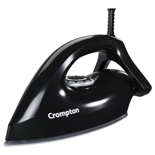 Crompton Desire Plus 1100 W 1.5 KG Heavyweight Iron, Weilburger German Coated Non Stick Soleplate for Smooth Gliding, Cord Winder, (Black), 6 Fabric Settings (ACGEI-DESIREP) | 2 Years Warranty - Image 1