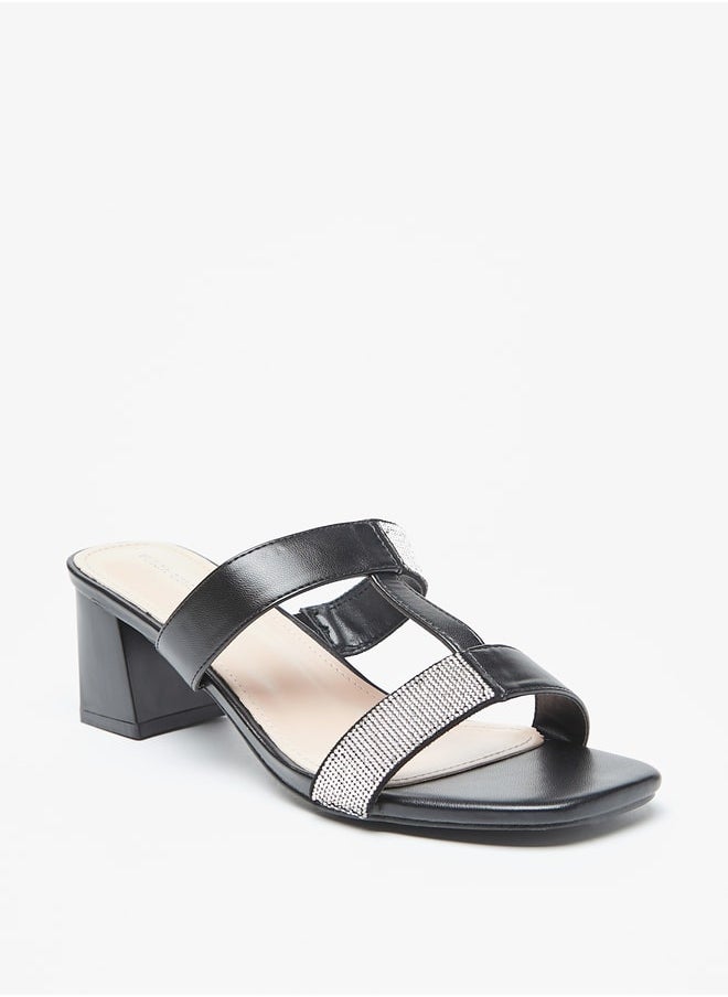 Flora Bella By Shoexpress Women's Strappy Slip-On Sandals With Block Heels Ramadan Collection  - Image 3