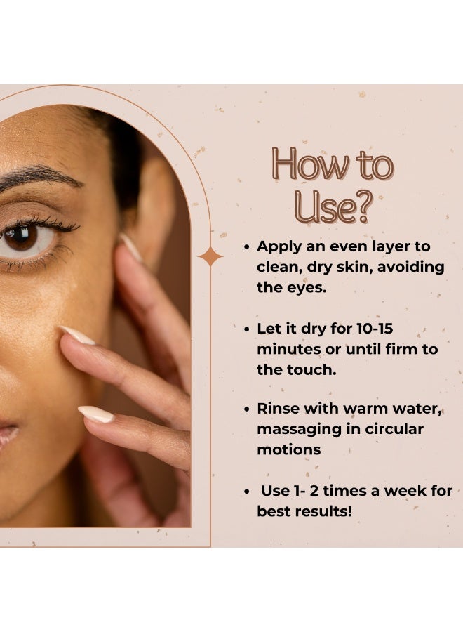 VedaOne Clay Face Mask with Seaweed | 100 Grams | Natural Clay Face Mask for Men & Women | Reduces Pigmentation | Supports Skin Brightening, Deep Cleansing & Oil Balance - Image 5