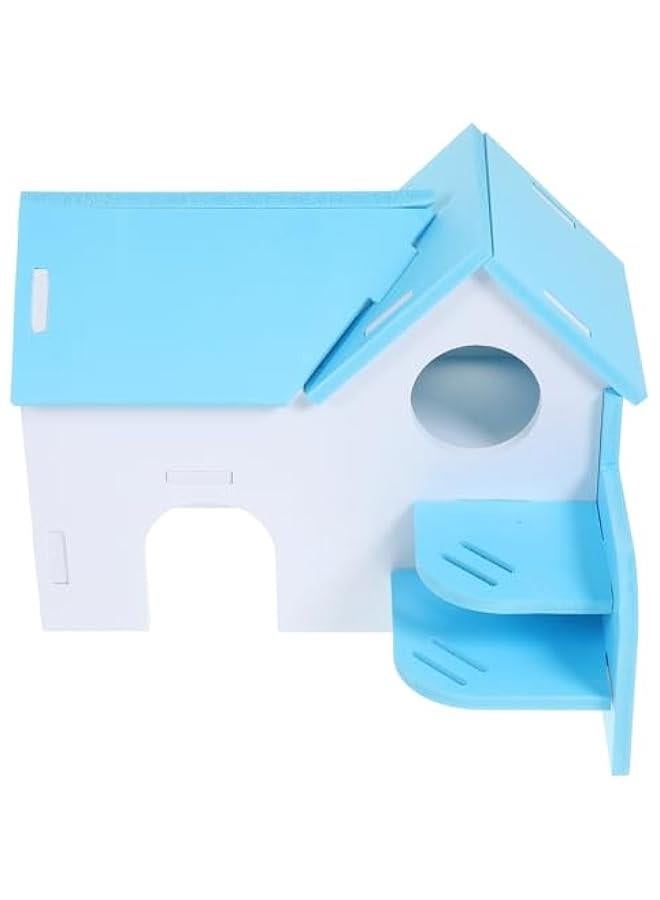 منزل بلاستيكي للحيوانات الصغيرة مع سلم تسلق ومنصة - Image 1