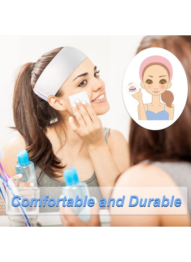 Maxcheck 300 Pieces Disposable Spa Facial Headbands Disposable Esthetic Wipe Sets, Non-woven Facial Wipes Square Aesthetic Wipe for Product Application  - Image 3