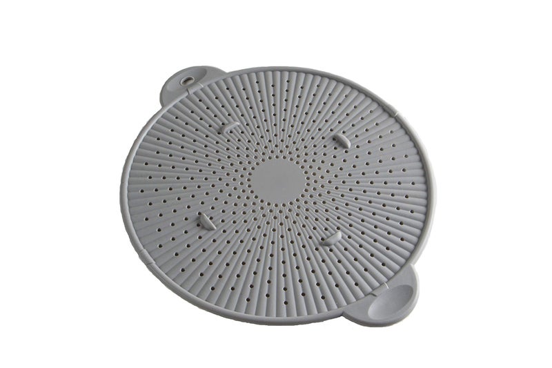 Simply Served Trivet 3in1 Splatter Screen Large Gray