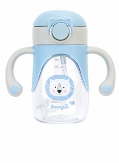 Excefore Sippy Cup for Baby 6-12 Months, Spill-Proof Sippy Cup, Straw for Kids Water Bottle with Soft Silicon Spout Cup for Toddlers,BPA Free, 300ml  - Image 1