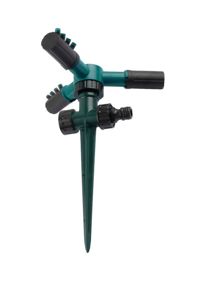 NIBEMINENT 360 Degree Rotating Sprinkler With Three-Arm Sprayer Green - Image 1
