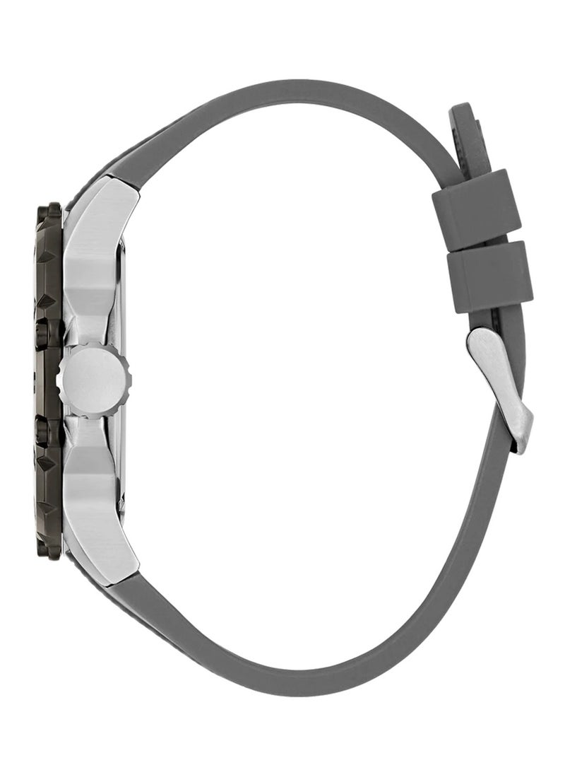 Contender Men's Grey Silicone Band Analog Multi-function Watch GW0640G1 - 46mm