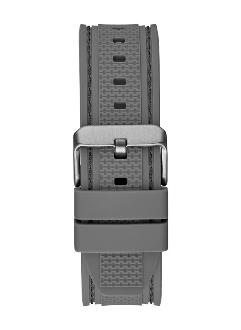 Contender Men's Grey Silicone Band Analog Multi-function Watch GW0640G1 - 46mm