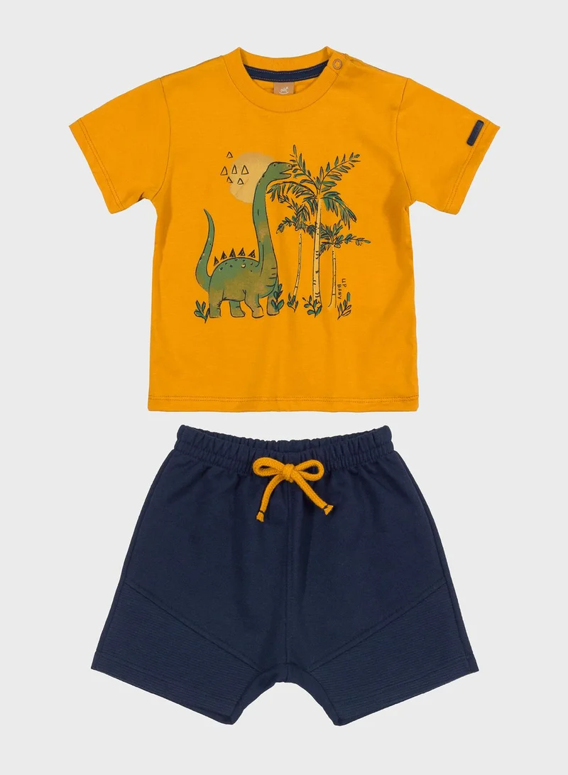 Up Baby Infant Printed Causal Short Set