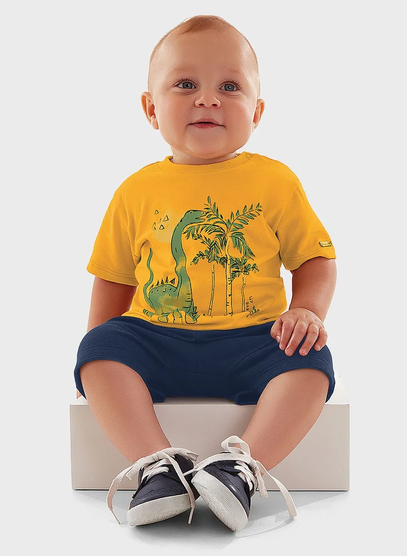 Up Baby Infant Printed Causal Short Set