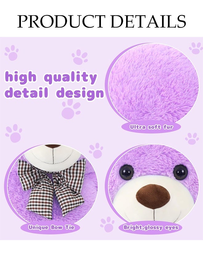 DUNISO Teddy Bear with Cute Bow, Washable Soft Plush Doll ,Stuffed Animal Toy,Gift for Children, suitable for Birthday Party or Any Special days ,140 cm - Image 3