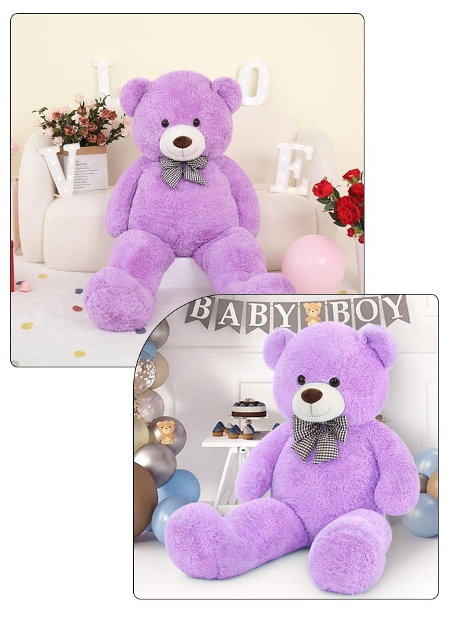 DUNISO Teddy Bear with Cute Bow, Washable Soft Plush Doll ,Stuffed Animal Toy,Gift for Children, suitable for Birthday Party or Any Special days ,140 cm - Image 4