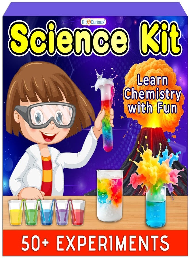 Kit4Curious® Science Chemistry Experiment Kit -Birthday Gift for Boys Girls, Smart Learning STEM Educational Lab Toy for 6-14 Year Olds - Image 1