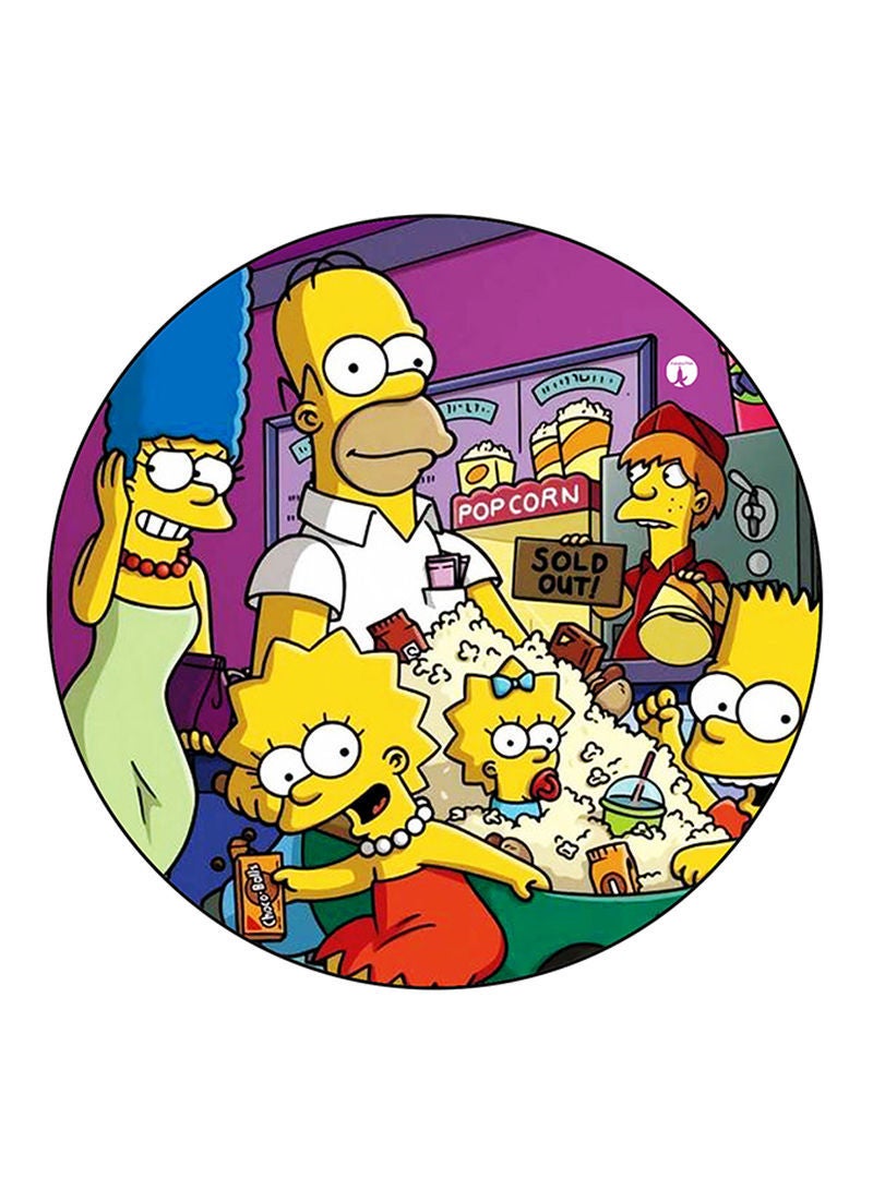 RKN Simpsons Printed Mouse Pad  Multicolour