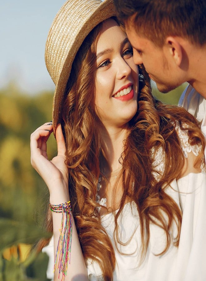 Juinte سوار الصداقة المجدول 60 قطعة بألوان متنوعة، أساور مصنوعة يدويًا من خيوط للعيد المكسيكي سينكو دي مايو، هدايا لحفلات المراهقين - Image 3