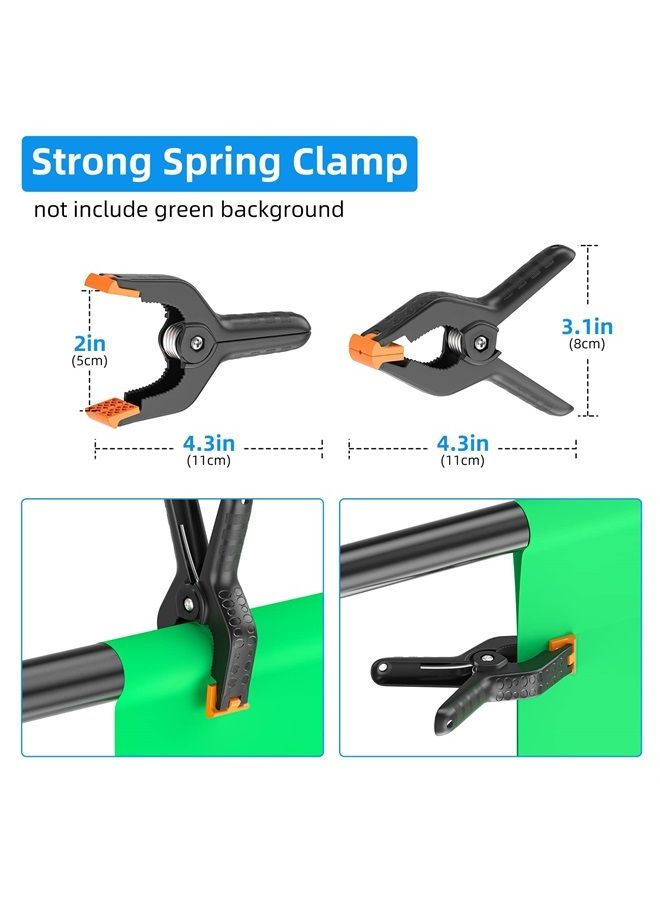 EMART 8.5 x 5ft T-Shape Portable Backdrop Stand, Background Support Stand Kit Adjustable Photo Backdrop Stand with 4 Spring Clamps & Carry Bag for Party, Photography, Video, Studio - Image 4
