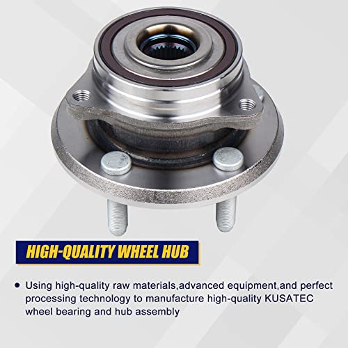 KUSATEC 513324 Front Wheel Bearing and Hub Assembly Compatible with for Dodge Durango 2011-2020, Jeep Grand Cherokee 2011-2019, 5 Lug w/ABS - Image 3