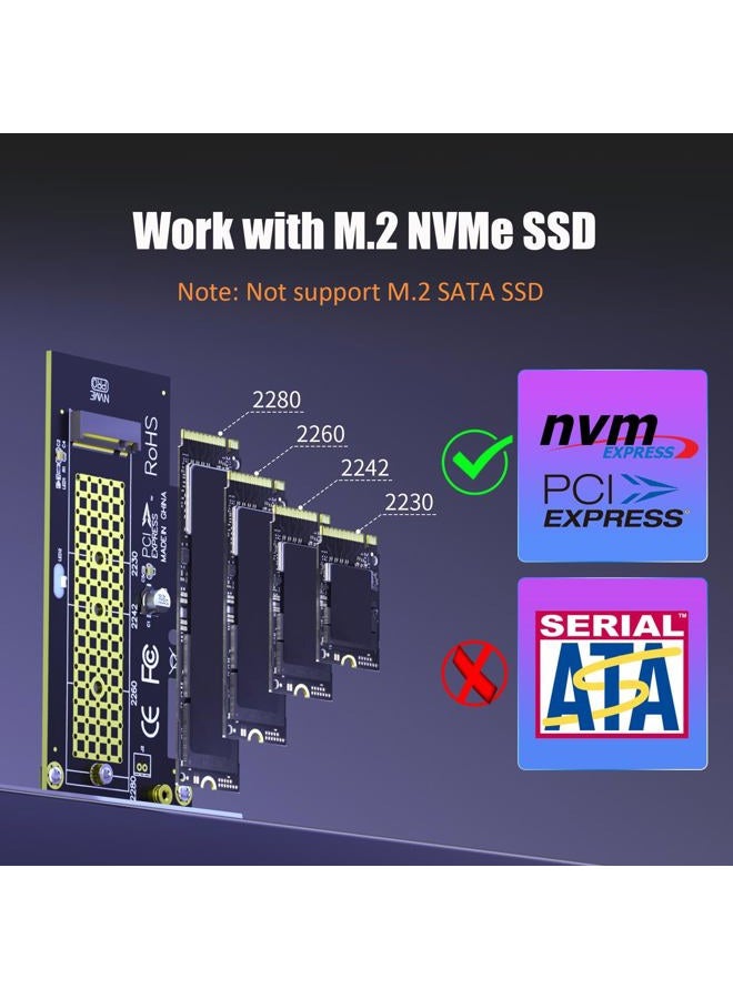 GLOTRENDS PA09-HS M.2 NVMe to PCIe 4.0 X4 Adapter with M.2 Heatsink for M.2 NVMe SSD - Image 4