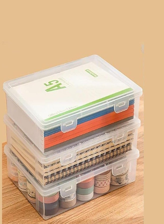 TASMAX A4 size box document organiser paper holder file box file organizer for documents file cover Waterproof File Folders Certificates Document file organizer Documents Holder Multipurpose (PACK 3) - Image 1