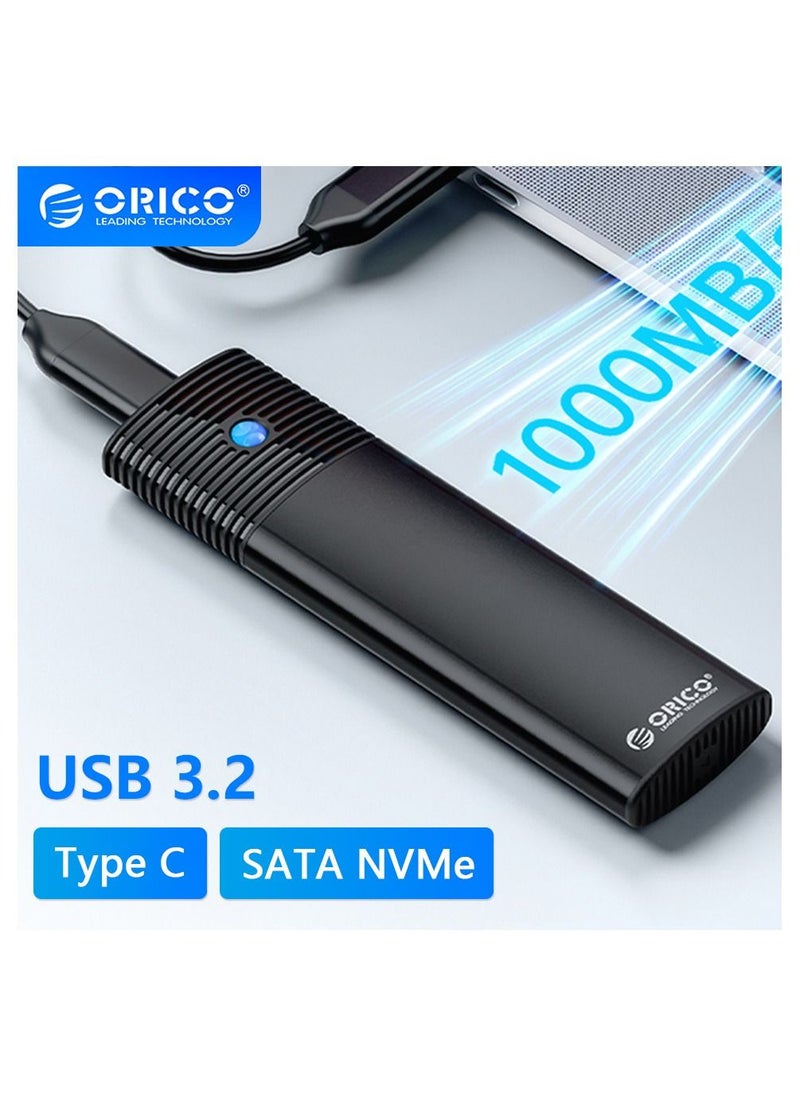 Orico - NVMe Enclosure External SSD Case USB 3.2 Type C Hard Drive Disk Cover 10Gbps HD Storage Box House - Image 1