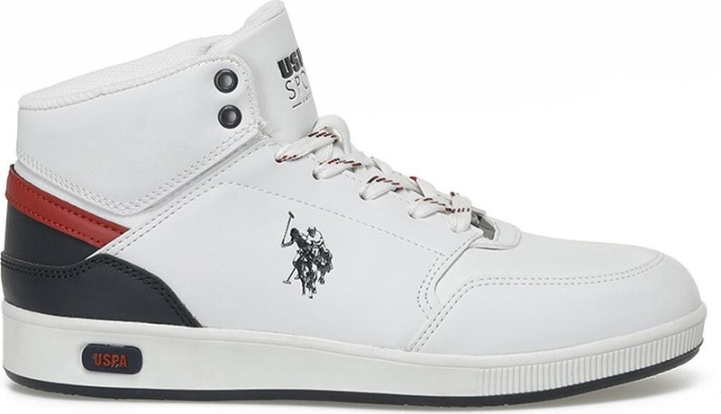 U.S. Polo Assn. BASE. Polo Assn. Malone Gsn 3pr White Unisex High Sneaker  - Image 1