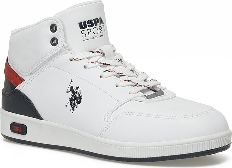U.S. Polo Assn. BASE. Polo Assn. Malone Gsn 3pr White Unisex High Sneaker  - Image 2